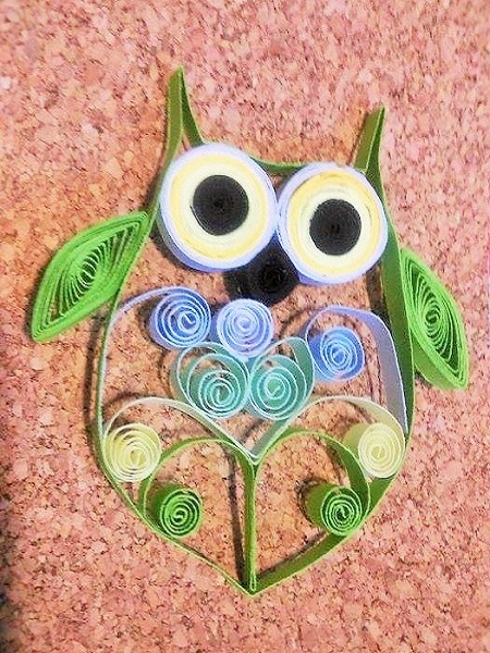 Kit quilling hibou suite clermont marche noel 2015 jeune fille