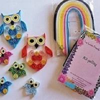 Kit quilling hiboux loisirs creatifs