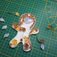 Kit quilling noel pain d epice en cours de realisation modele