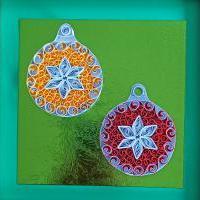 Kit quilling noel tableau boule