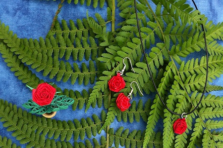 Kit quilling rose les loisirs creatifs d eugenie 01