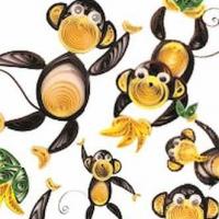 Kit quilling singe tuto 1