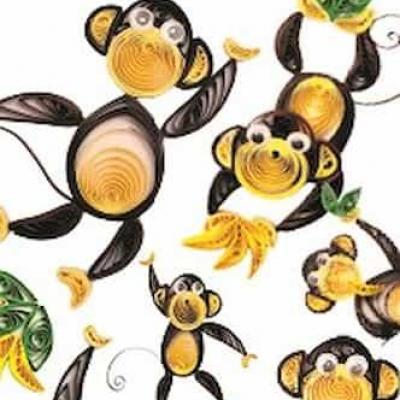 Kit quilling singe tuto 1