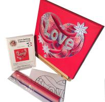 Kit tableau love quilling loisir creatif eugenie