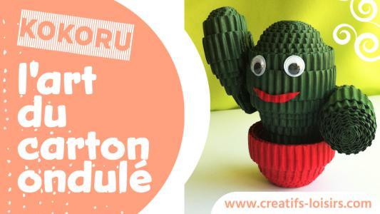 Kokoru carton ondule presentation tutos modele tutorial