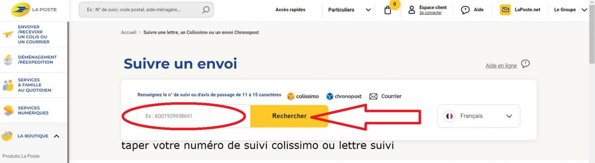 La poste suivre ma commande quilling