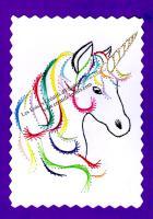 Licorne broderie papier loisir creatif eugenie