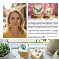 Livre quilling bijoux tome 1 tuto modele debutant facile boucles oreilles pendantifs paperolles 1