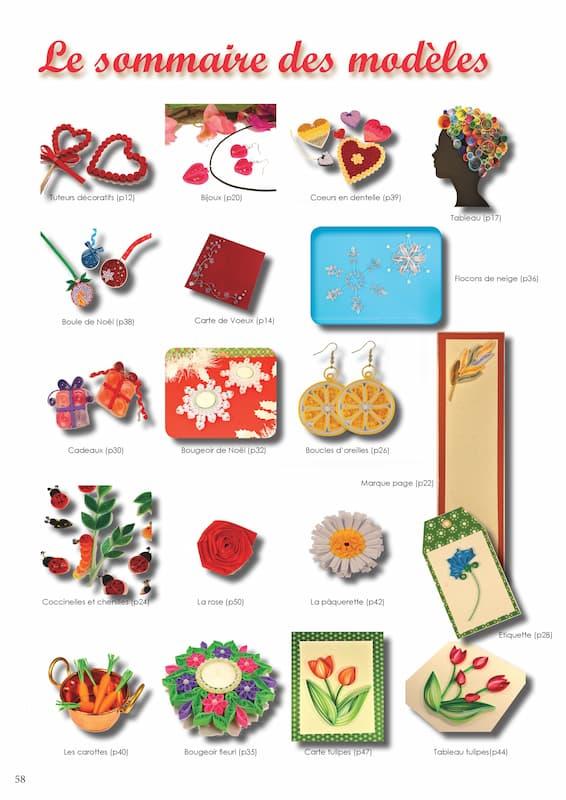 Livre quilling modele debutant facile