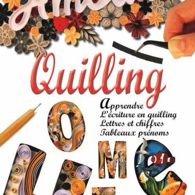 Livre quilling tableau prenom apprendre lettre