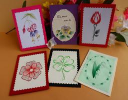 Livret carte a broder broderie papier fleurs loisir creatif eugenie
