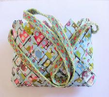 Loisirs creatifs sac a main avec bandouliere tissee aux tablettes tissage 1