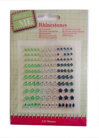 Loisirs creatifs strass vert argent bleu
