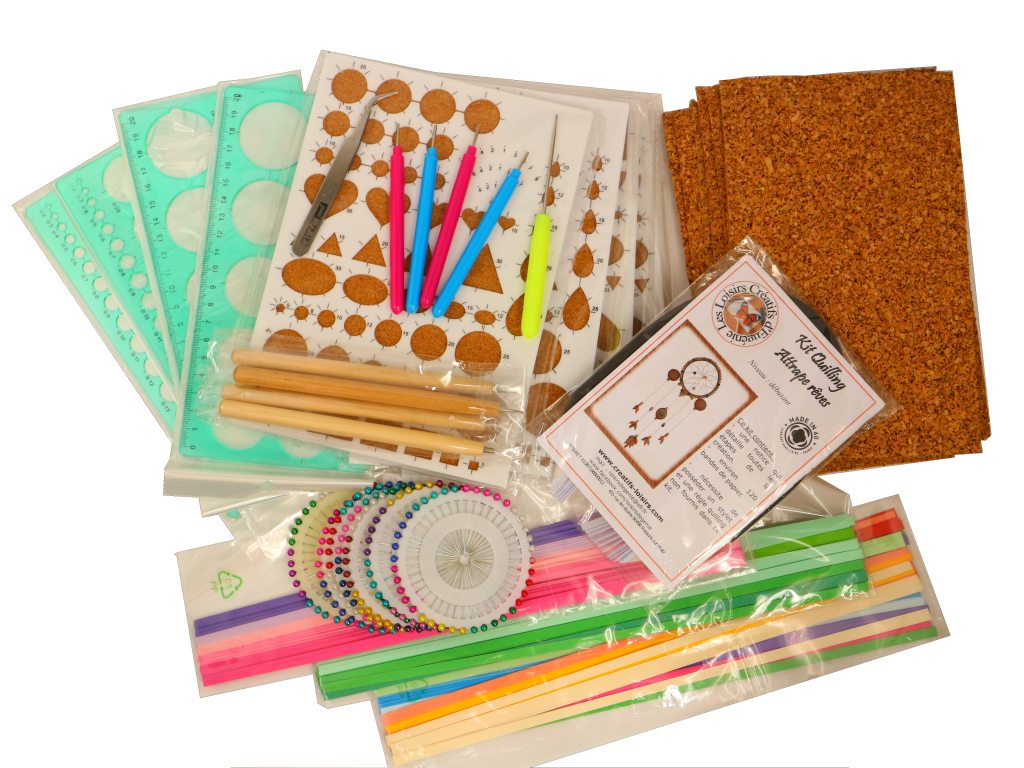Lot materiel quilling 8 personnes loisirs creatifs eugenie