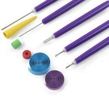 Lot de 5 outils quilling (4 stylets et 1 poinçon)