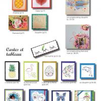 Magazine broderie papier et tableaux fil n 1 carte a broder sommaire 1