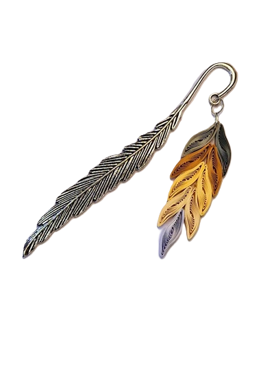 Marque page plume metal quilling modele facile