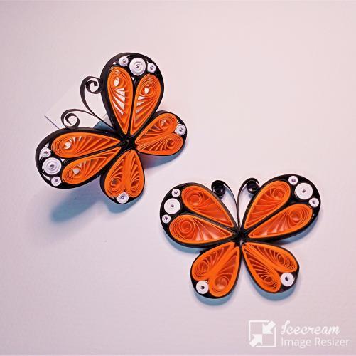 Mini atelier quilling compiegne papillon