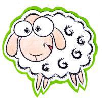 Mouton blanc animal laine broderie papier loisir creatif eugenie