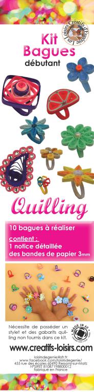 Notice quilling bague kit bijou papier modele facile loisir creatif eugenie