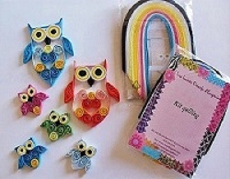Notice tutoriel tutorial quilling hiboux loisirs creatifs