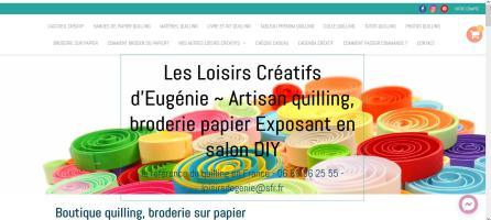 Nouveau site internet les loisirs creatifs d eugenie quilling broderie papier