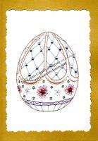 Oeuf faberge oeuf de la reine broderie papier carte a broder loisir creatif eugenie