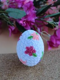 Oeuf quilling dentelle loisirs creatifs eugenie