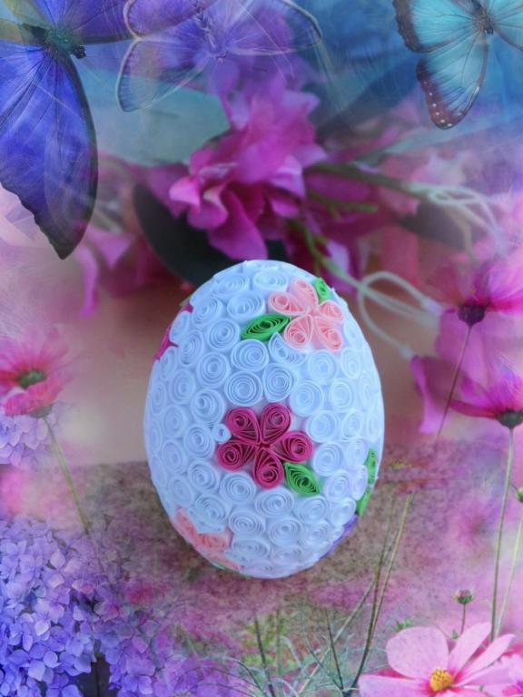 Oeuf quilling loisir creatif eugenie