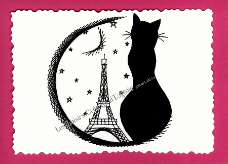 Paris by night les loisirs creatifs d eugenie carte a broder broderie sur papier
