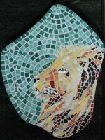 Pas japonais tete de lion mosaique 2