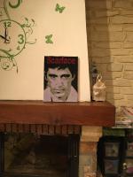 Portrait quilling tableau scarface les loisirs creatifs d eugenie