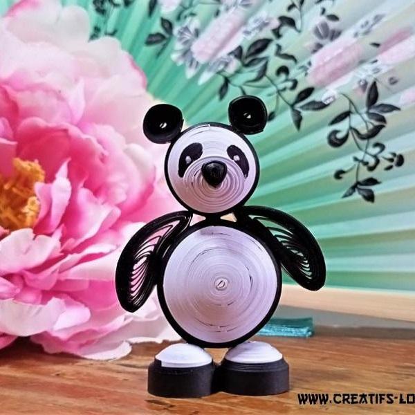 Quilling 3d panda debout loisirs creatifs eugenie copie 1