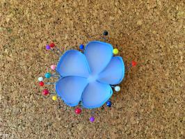 Quilling contour fleur de lin bande de papier 7mm bleu lavande