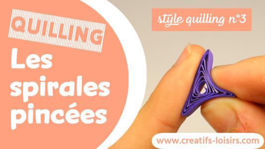 Style quilling la techniques des spirales pincées