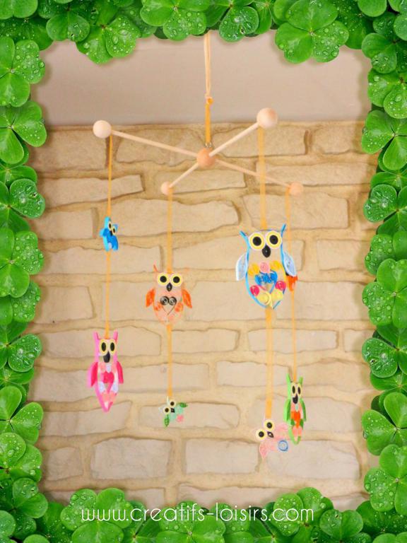 Quilling kit hibou mise en scene en valeur modele 2