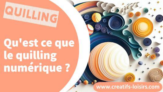 Oeuvre de papier numérique : le quilling digital