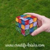 Quilling rubik s cube herbe main annees 80 retro bande papier roule paperolle loisirs creatifs eugenie