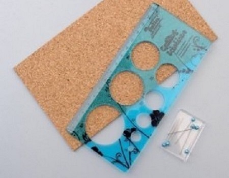 Regle plastique gabarit cercle moyenne quilling loisir creatif
