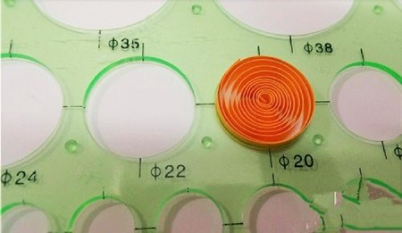 Regle quilling gabarit cercle detail