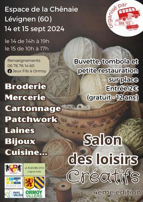 Salon loisirs creatifs levignen oise 60 2024 septembre quilling broderie