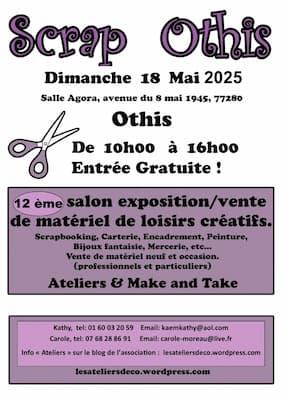 Salon scrap othis 2025 quilling scrapbooking agora 77 paris