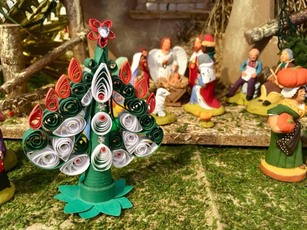 Sapin creche de noel quilling loisirs creatifs eugenie 1