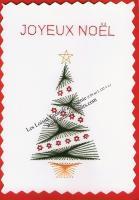 Sapin noel boule guirlande etoile borderie papier loisir creatif eugenie