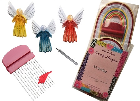 Set quilling anges materiel tuto loisirs creatifs d eugenie 01