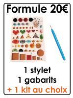 Stylet gabarit kit quilling outil materiel initiation papier roule paerolles diy loisirs creatifs eugenie 20