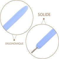 Stylet quilling manche plastique bleu clair detaille