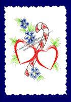 Sucre d orge coeur noel fleur broderie papier loisir creatif eugenie