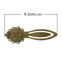 Support marque page baroque quilling dimension