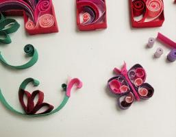 Tableau prenom quilling alix loisirs creatifs detail 01
